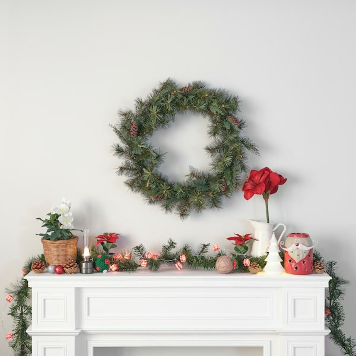 Bild 2 von VINTERFINT  Kranz künstl., drinnen/draußen/Tannenzapfen grün