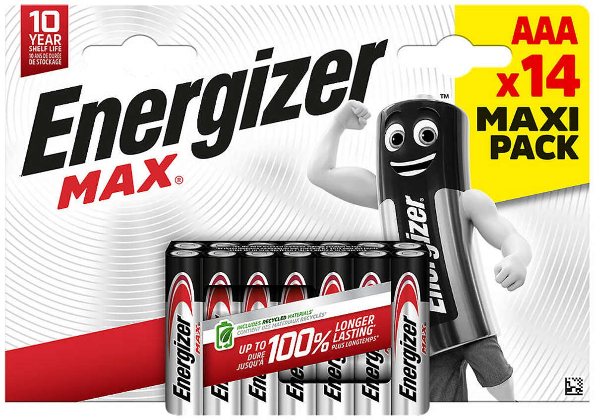 Bild 1 von ENERGIZER Alkaline-Batterien AAA »MAX«, 14-St.-Packg.