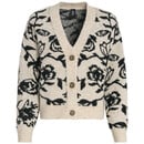 Bild 1 von Damen Strickjacke mit Blumen allover