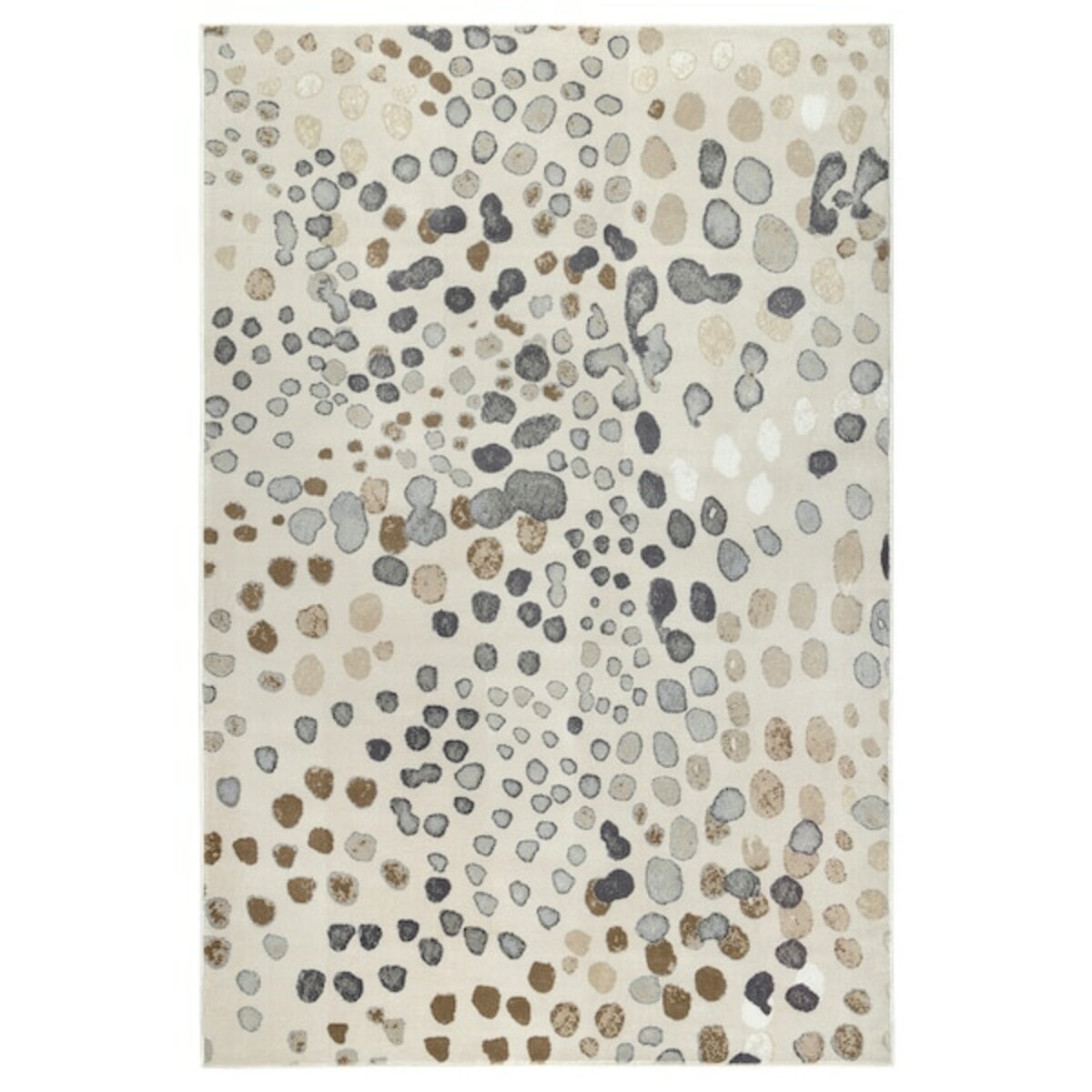 Bild 1 von DUBBELFIL  Teppich Kurzflor, Punkte/beige