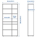 Bild 2 von VIHALS  Vitrine, weiß/Klarglas