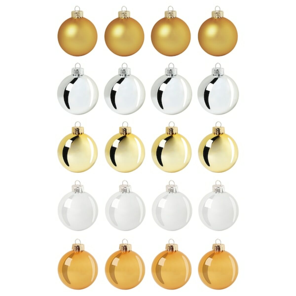 Bild 1 von VINTERFINT  Dekokugel, Glas goldfarben/weiß