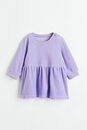 Bild 1 von H&M Velourskleid Helllila, Kleider in Größe 74. Farbe: Light purple
