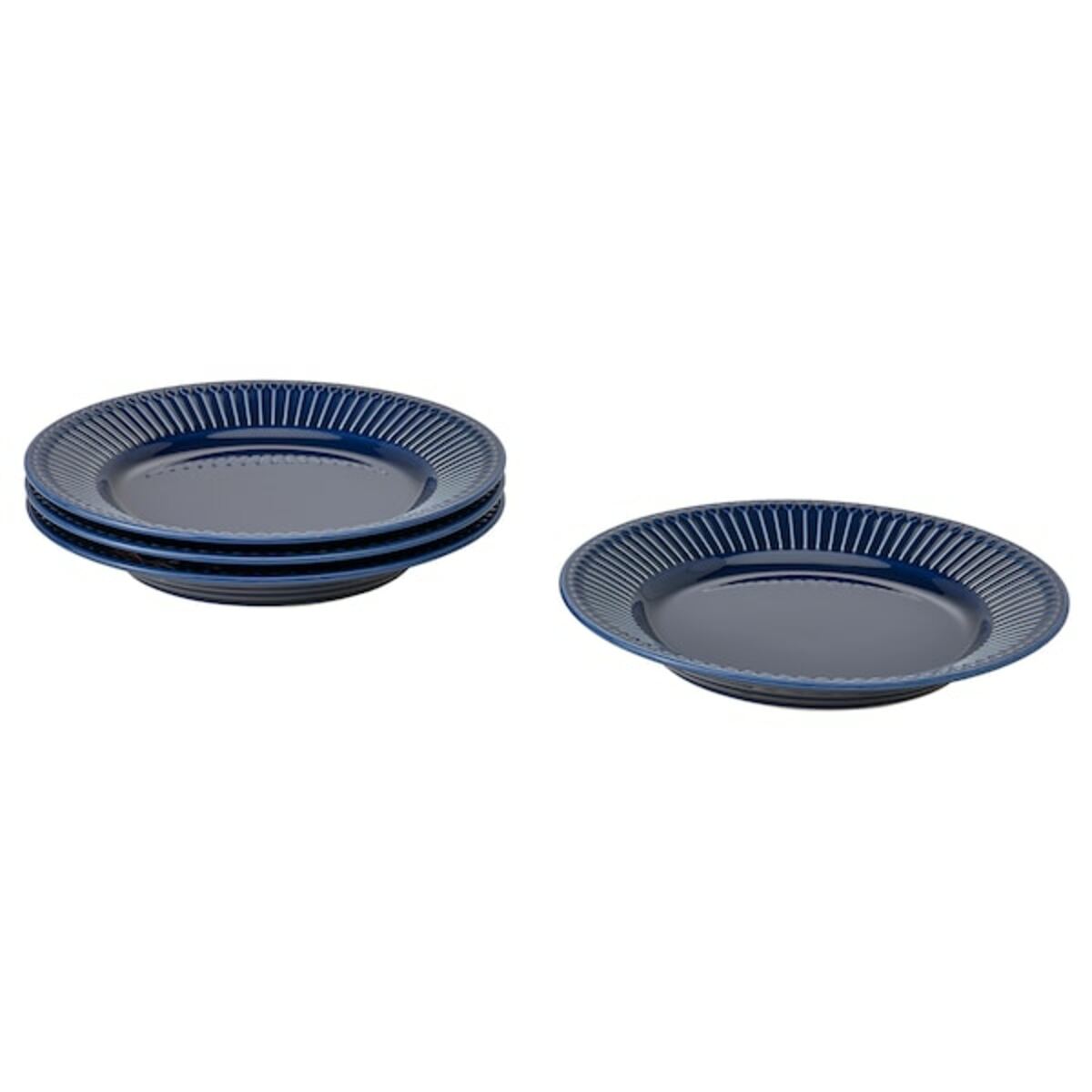 Bild 1 von STRIMMIG  Dessertteller, Steinzeug blau