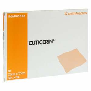 Cuticerin 7,5x7,5 cm Gaze mit Salbenbeschichtung 10  St