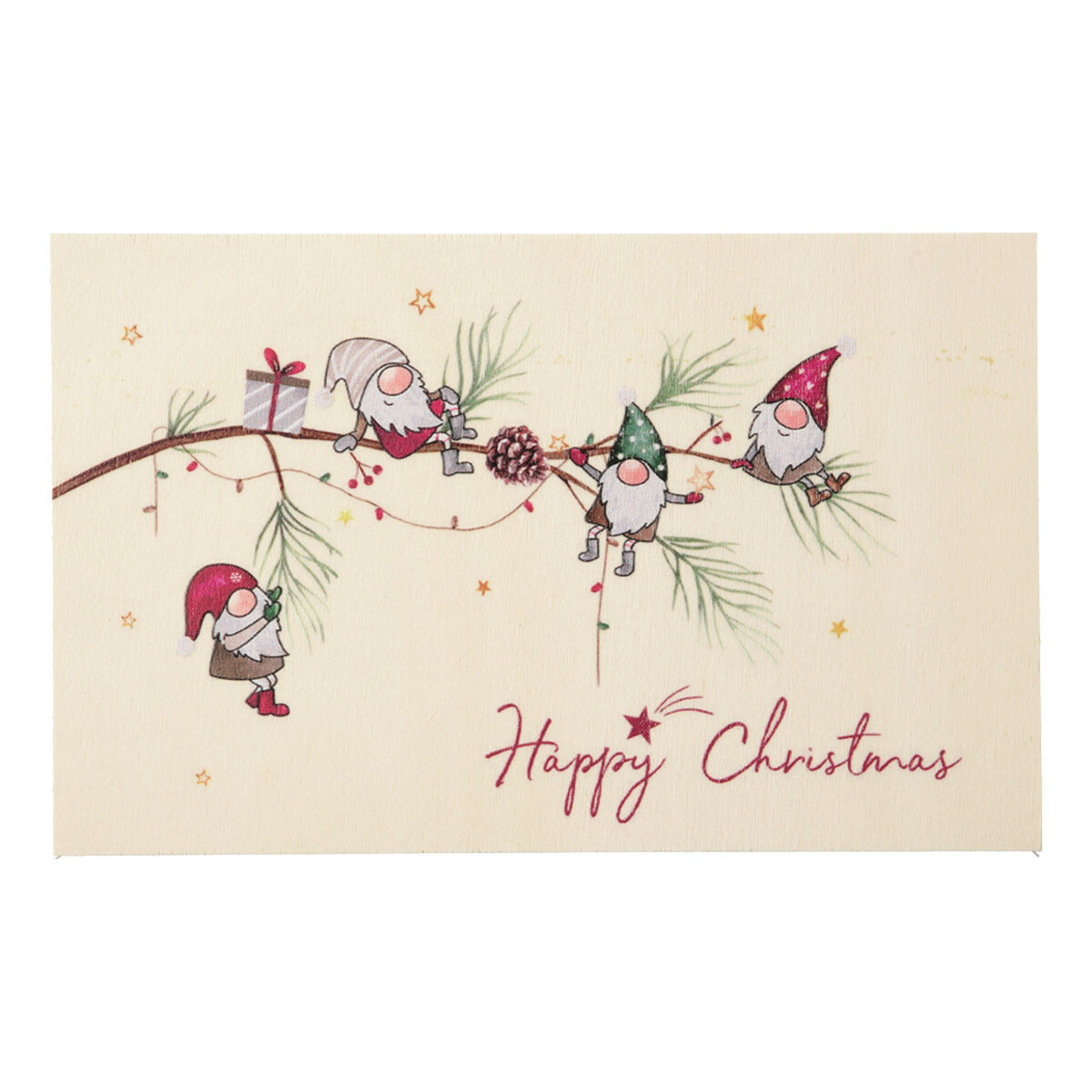 Bild 1 von Weihnachts-Postkarte aus Holz
