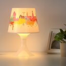 Bild 3 von LAMPAN  Tischleuchte, weiß/Stadtsilhouette Hamburg
