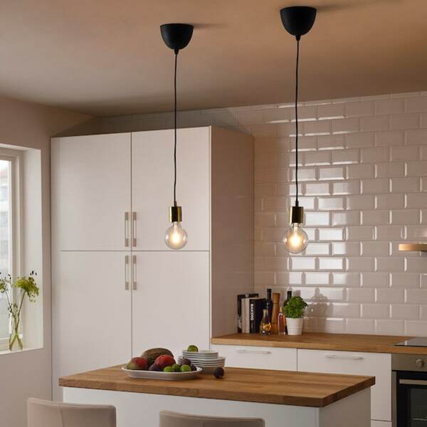 Bild 2 von SKAFTET  Lampenaufhängung, textil vermessingt