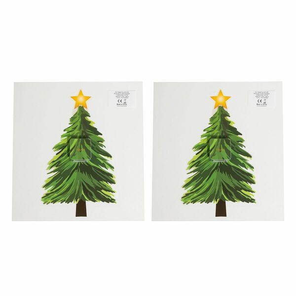 Bild 1 von LUMIDA Xmas 2 LED-Fensterbilder Tannenbaum 5h-Timerfunktion Höhe 25cm