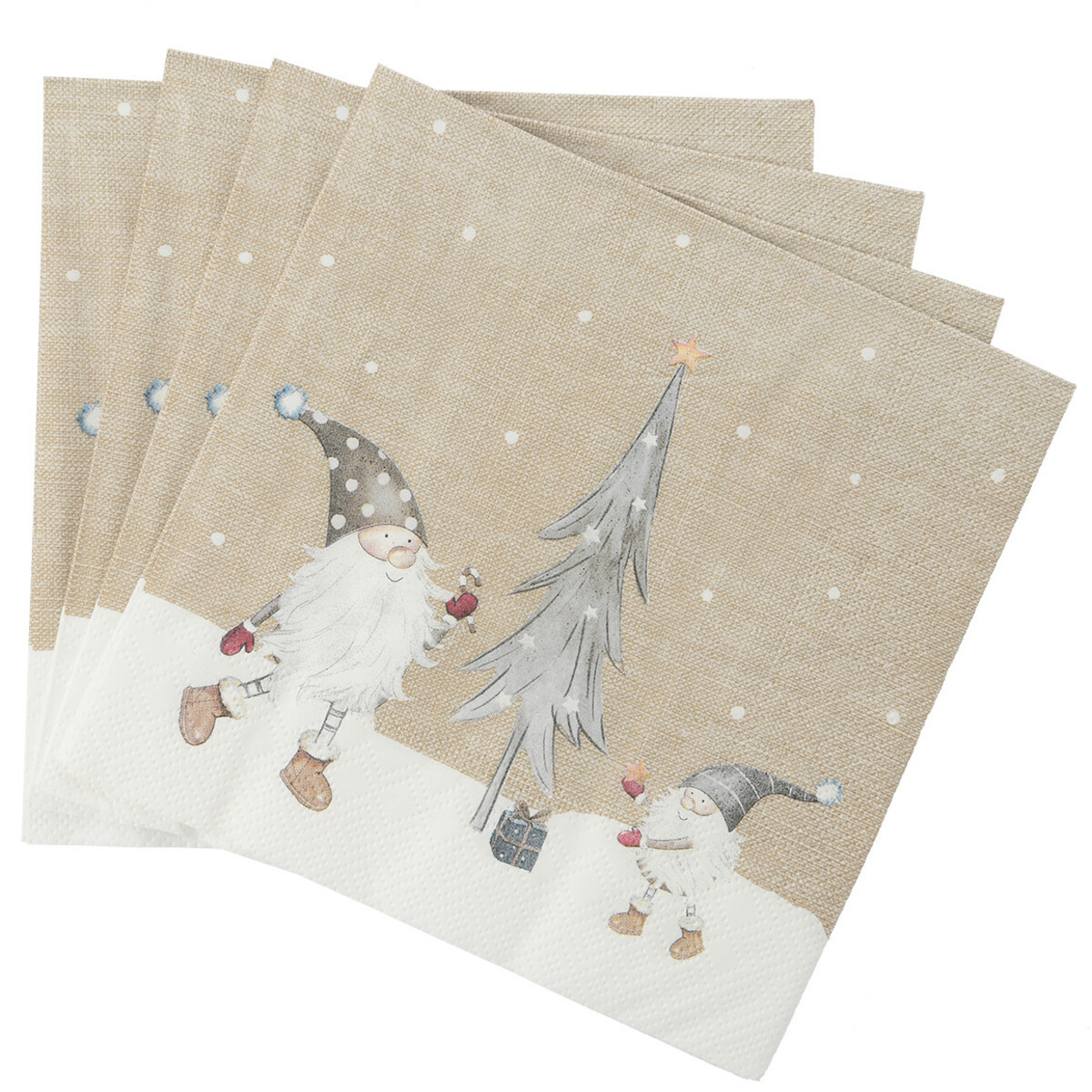 Bild 1 von 20 Servietten mit Wichtel-Motiv