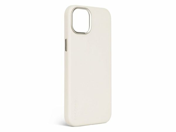 Bild 1 von Decoded Back Cover, Leder-Schutzhülle für iPhone 15, MagSafe, tongrau