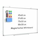 Bild 1 von DOLLAR BOSS Magnetisches Whiteboard, Magnettafel Magnetpinnwand mit 2 Whiteboard Stifte, 8 Magnete and 1 Whiteboard Radiergummi, für Schule & Haus und Büro
