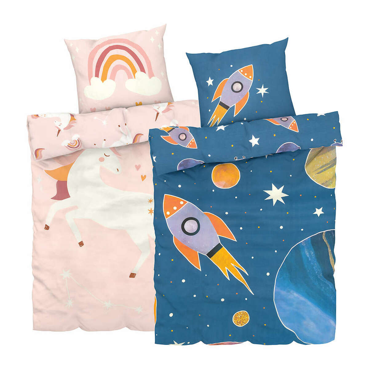 Bild 1 von HIP&HOPPS® Kinder-Wendebettwäsche-Set