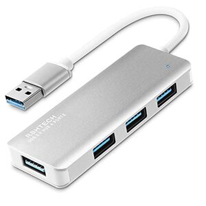 RSHTECH Portable Aluminium Hub für MacBook, Mac Pro/Mini, iMac, Surface Pro, XPS, Notebook PC, USB-Sticks, Mobile HDD Mobile HDD, RSH-336, RSH-T01, RSH-T02