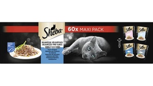 SHEBA® Maxi Pack Delikatesse in Gelee Fisch Variation