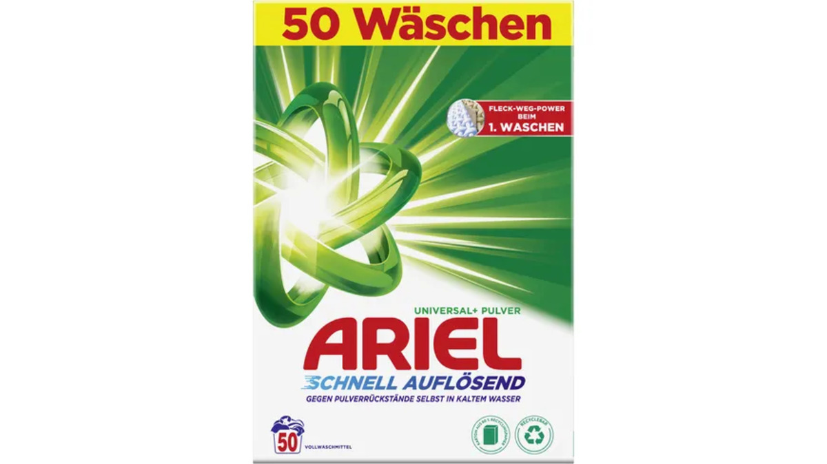 Bild 1 von Ariel Universal+ Pulver Vollwaschmittel
