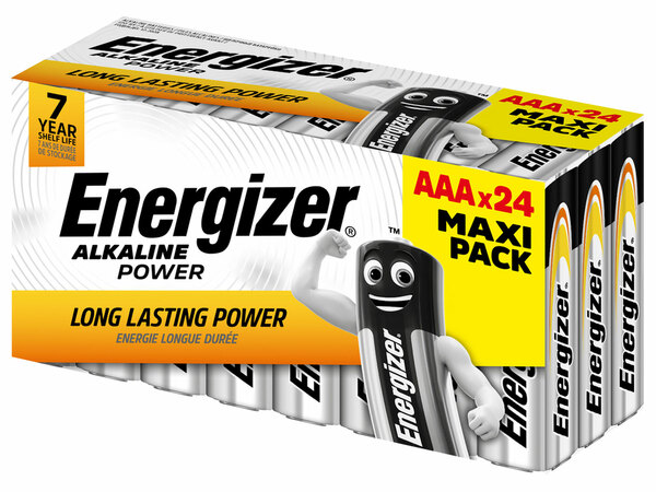 Bild 1 von Energizer Alkaline Power Micro (AAA) 24 Stück plastkfrei