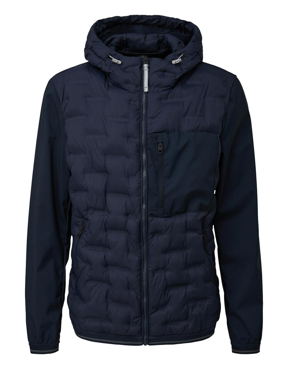 Chaqueta S.Oliver Para Hombre - Larga, Cuello Alto, Material Poliéster, Ajuste Cómodo, Lavado Delicado