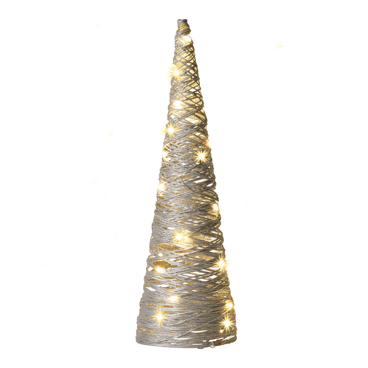 Bild 1 von AMARE LED Pyramide 40 x 12 x 12 cm silber