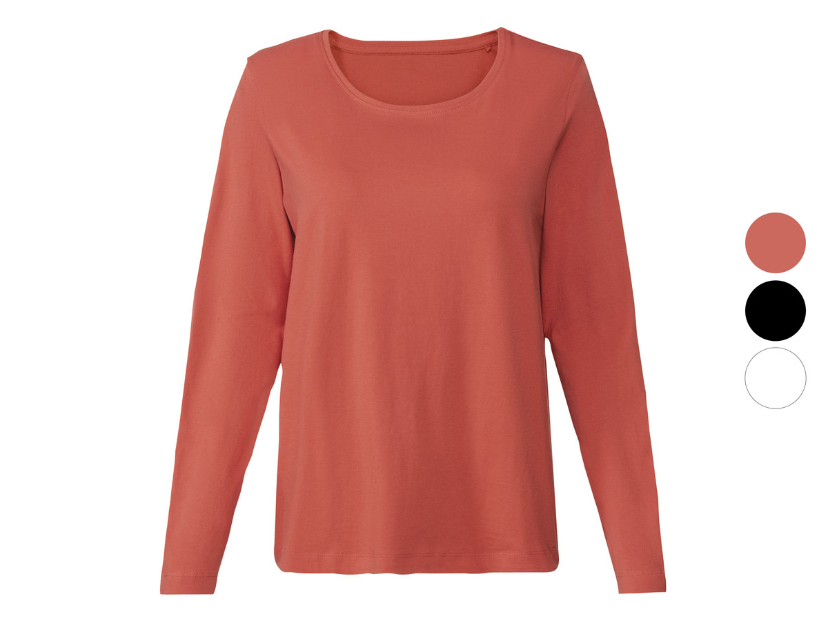 Bild 1 von esmara® Damen Langarmshirt, leger geschnitten