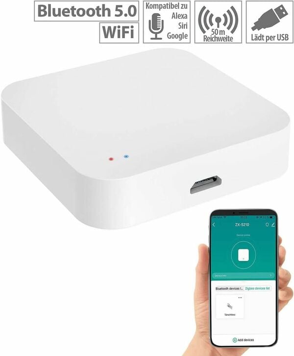 Bild 1 von Luminea RC-350.duo ZigBee WLAN Gateway Smart Home Zentrale App WiFi Mesh