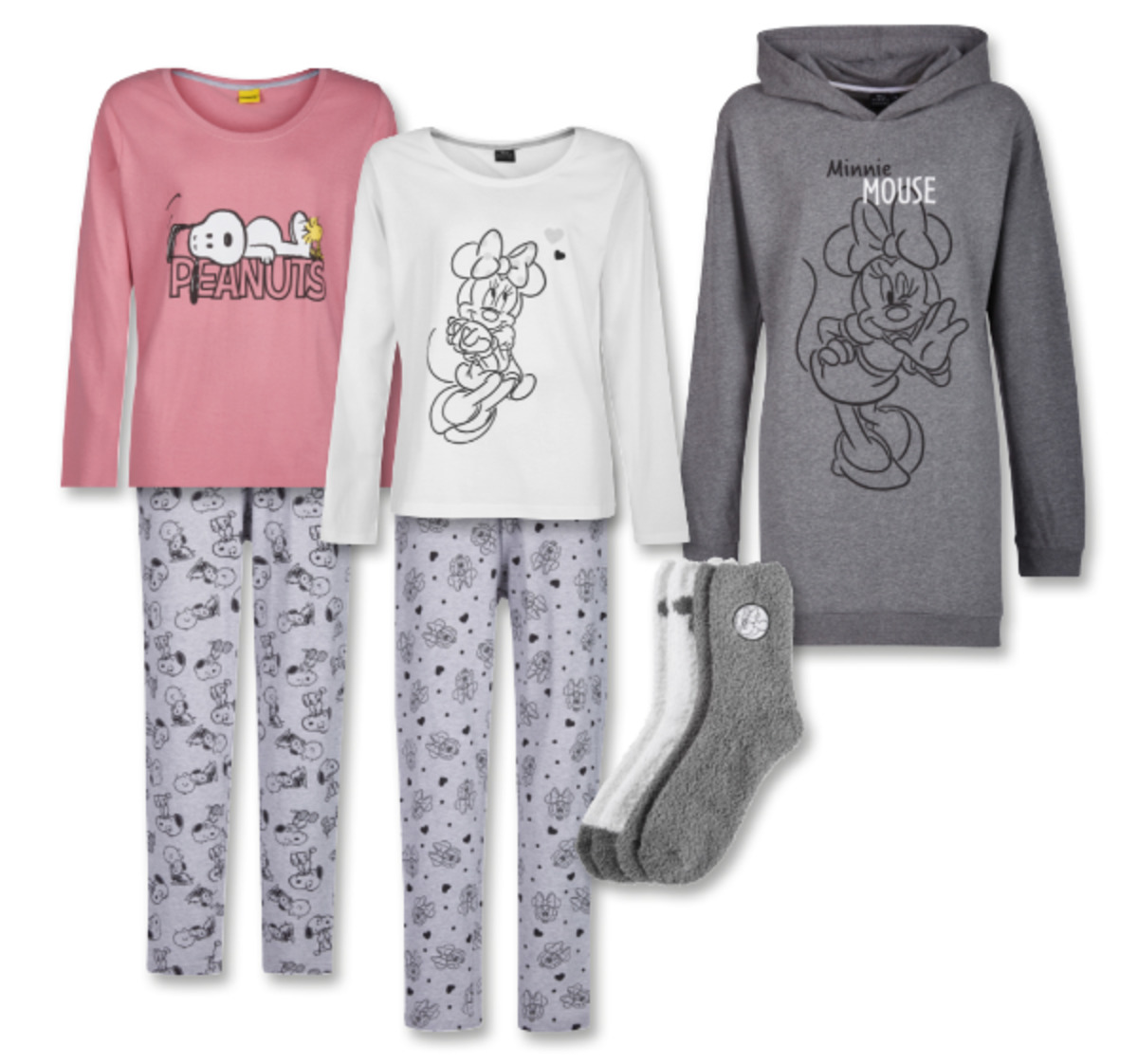 Bild 1 von MINNIE MOUSE oder PEANUTS Damen-Nachtwäsche und mehr*