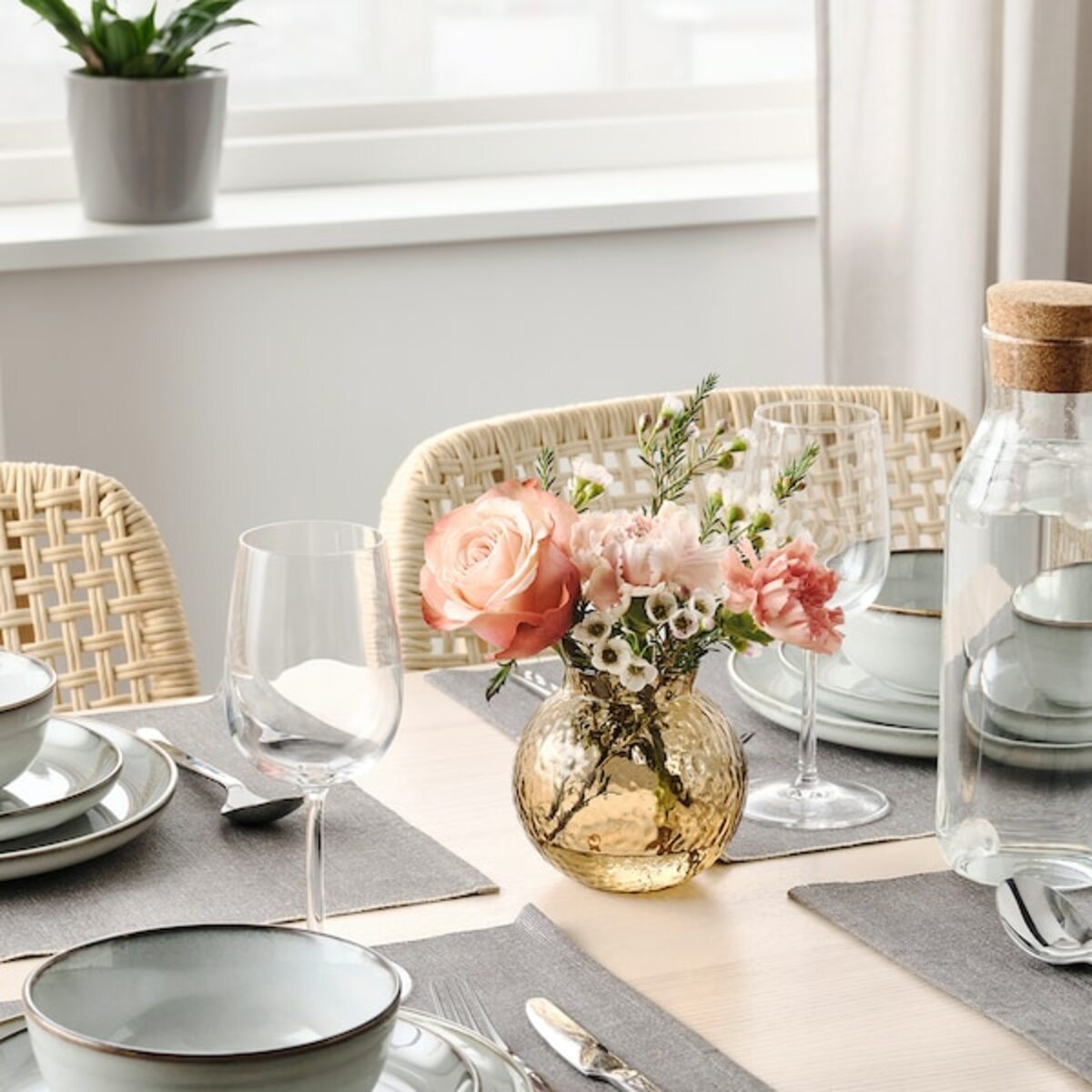 Bild 3 von KONSTFULL  Vase, gemustert/braun