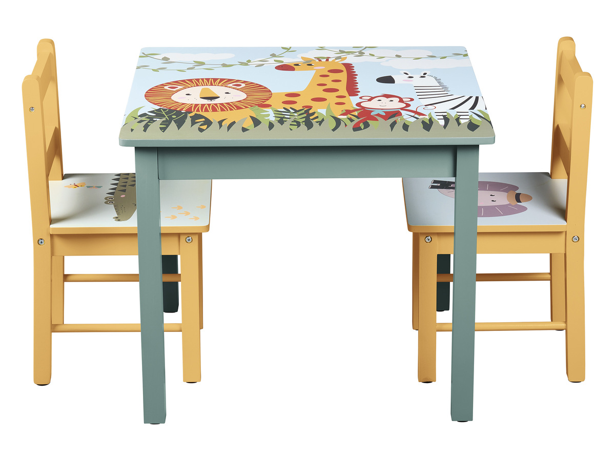 Bild 1 von LIVARNO home Kindertisch mit 2 Stühlen, mit Safari-Motiven