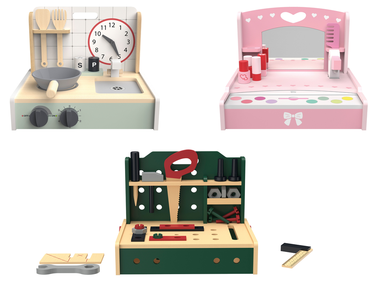 Bild 1 von Playtive Spieltisch, klappbar, aus Echtholz