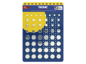 TRONIC® Knopfzellen, XXL Pack, 50 Stück