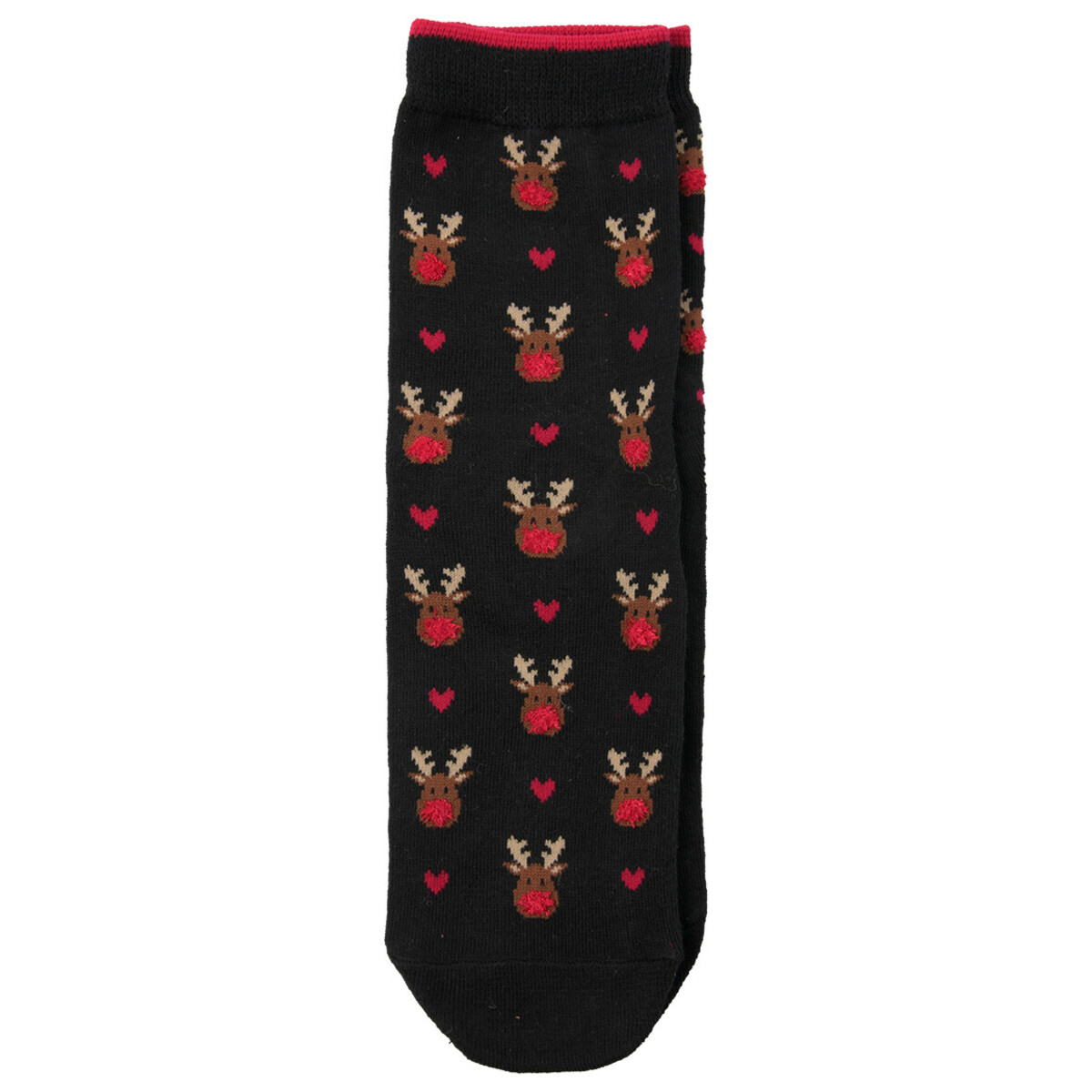 Bild 1 von 1 Paar Damen Weihnachtssocken mit Rentieren