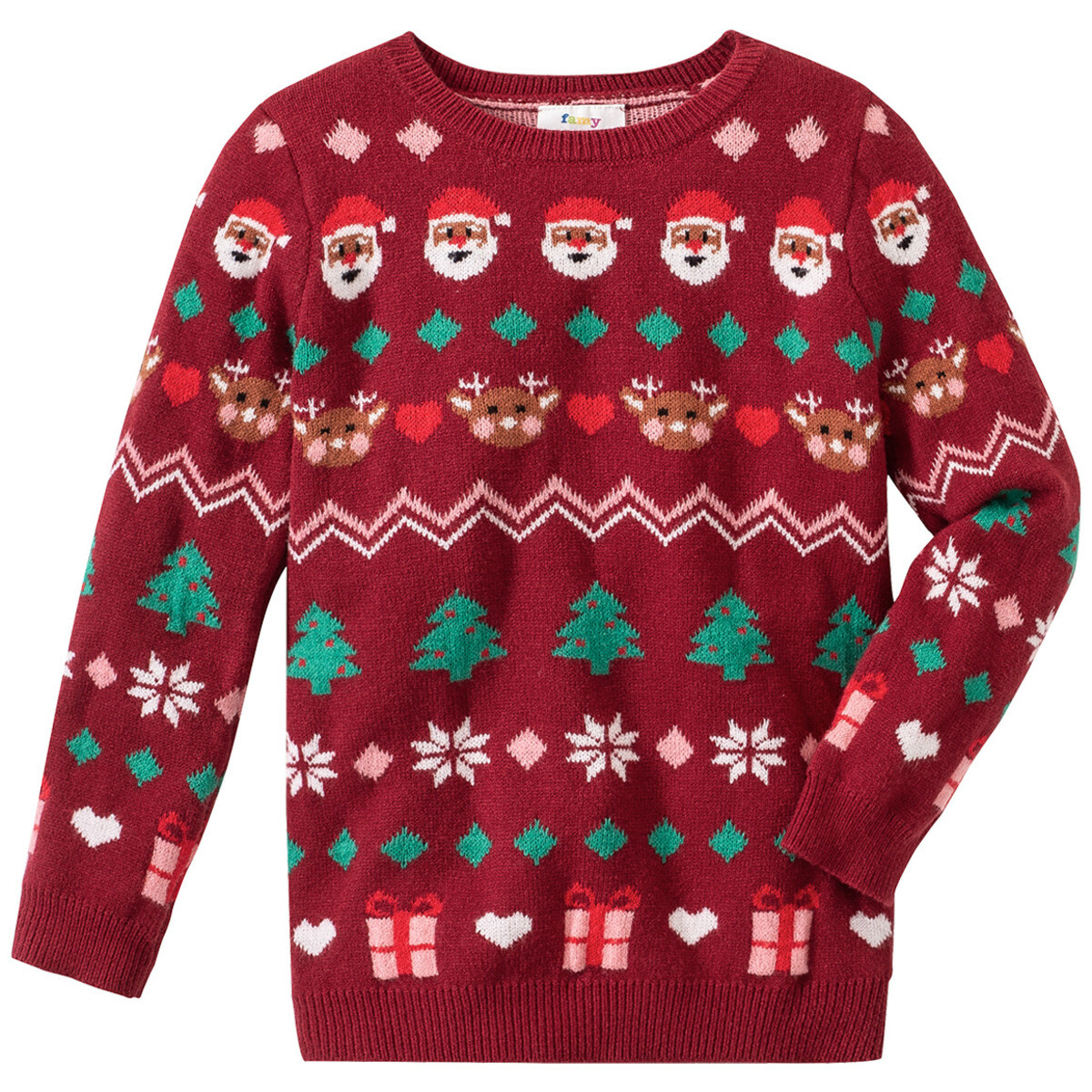 Bild 1 von Mädchen Strickpullover mit Weihnachts-Motiven