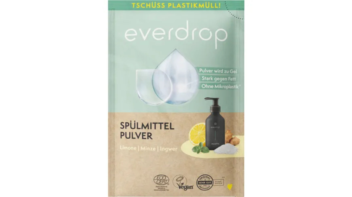 Bild 1 von everdrop Spülmittel Nachfüllsachet Limone Minze Ingwer