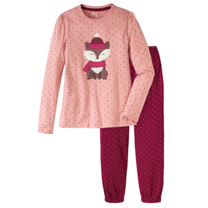 Mädchen Schlafanzug mit Fuchs-Motiv