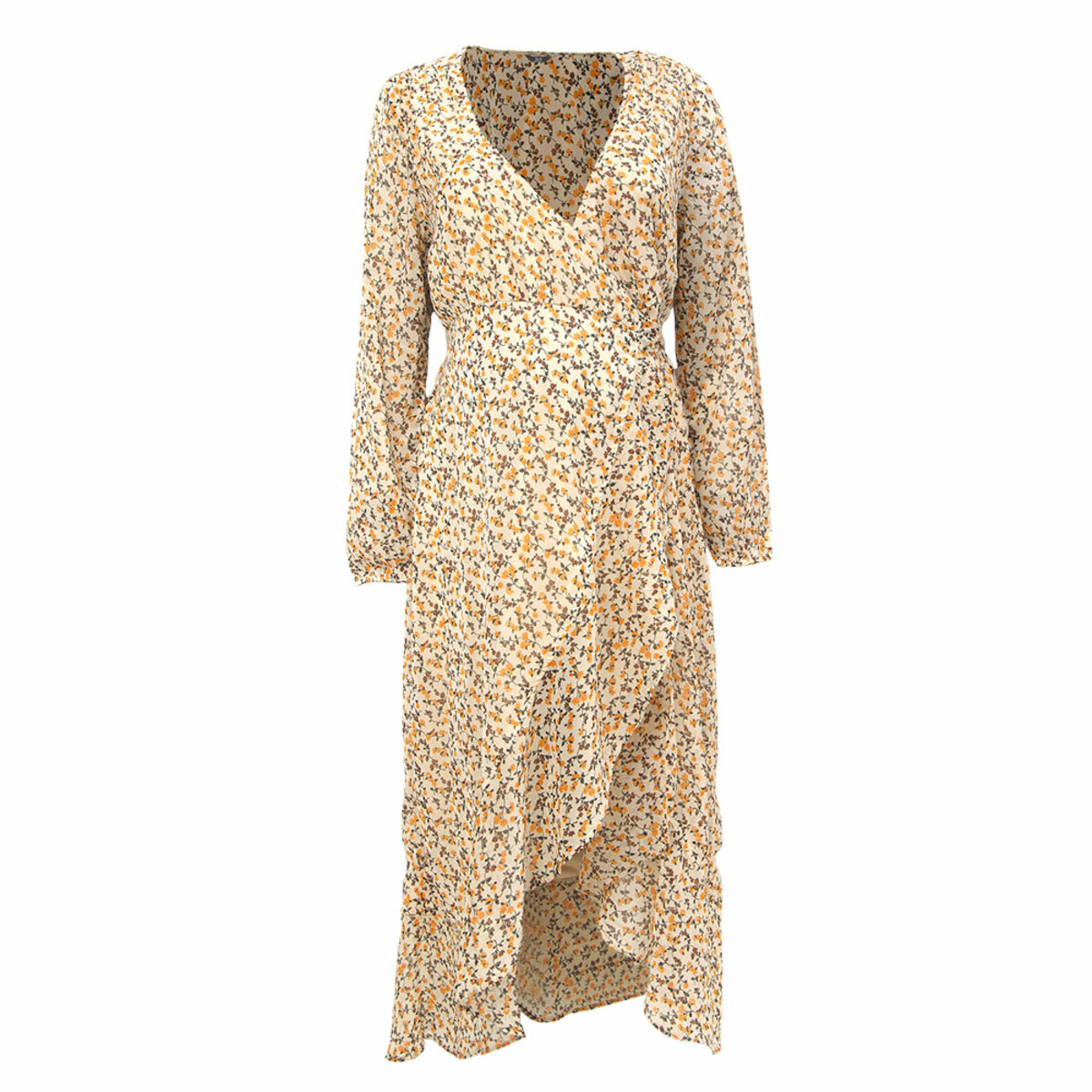 Bild 1 von Damen Umstandskleid Lange Ärmel, Weiß, 44