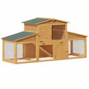 Bild 1 von Cadoca® Hasenstall 210 x 71 x 100 cm - 2 Etagen