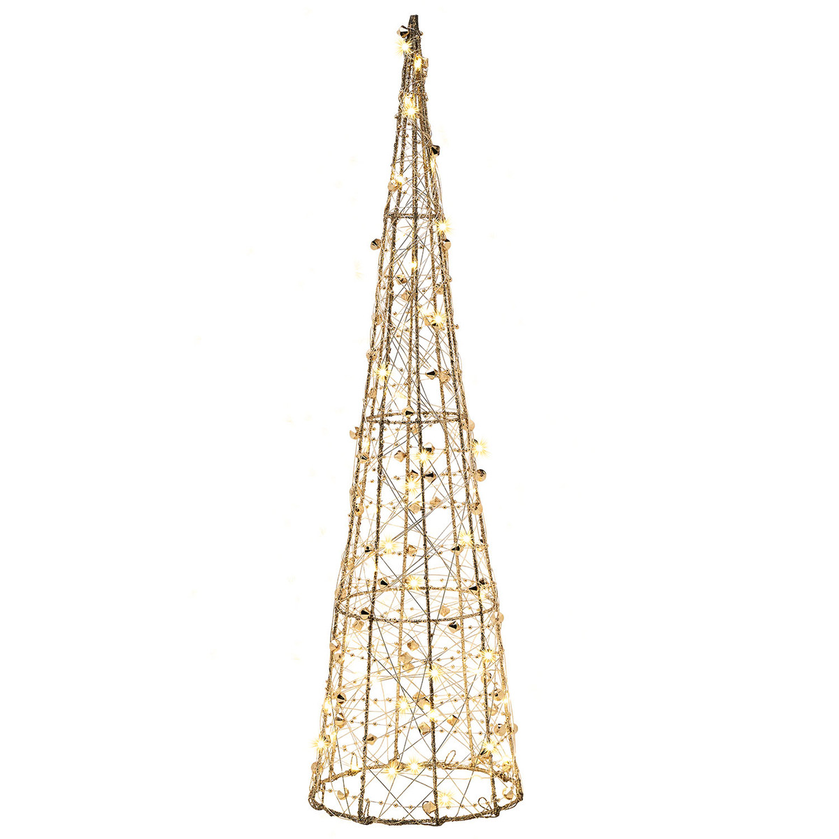 Bild 1 von AMARE LED Pyramide 60 cm Draht gold