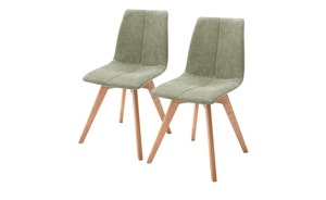 Woodford Polsterstuhl  2er Set Marven grün Maße (cm): B: 47 H: 87 T: 52 Stühle
