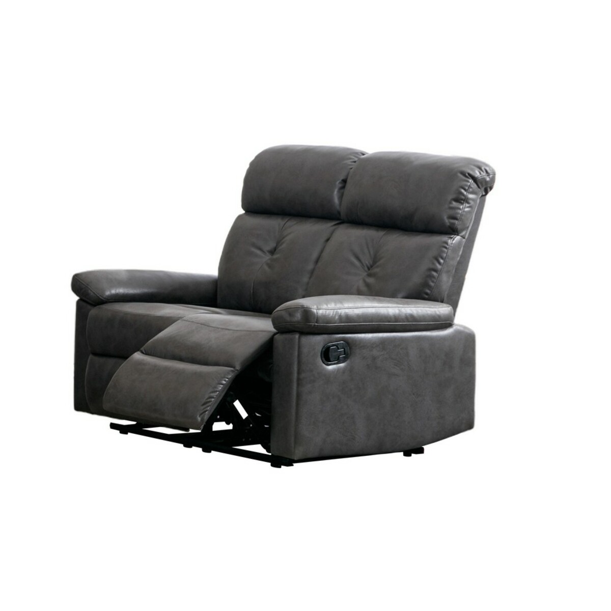 Bild 4 von Happy Home Polstergarnitur 3-tlg. mit 5 Relaxfunktionen Dunkelgrau Lederoptik