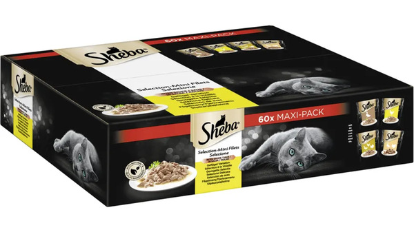 Bild 1 von SHEBA® Maxi-Pack Selection Mini Filets in Sauce Geflügel Variation