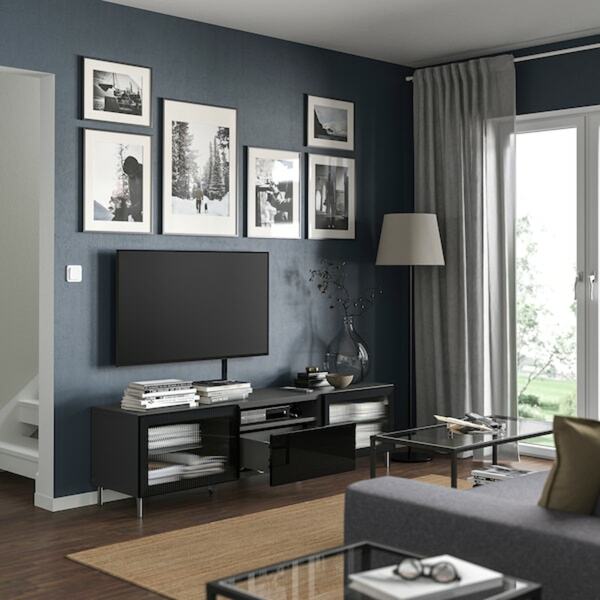 Bild 2 von BESTÅ  TV-Bank, dunkelgrau Selsviken/Fällsvik anthrazit