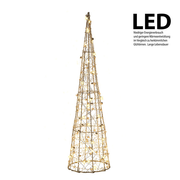Bild 2 von AMARE LED Pyramide 60 cm Draht gold