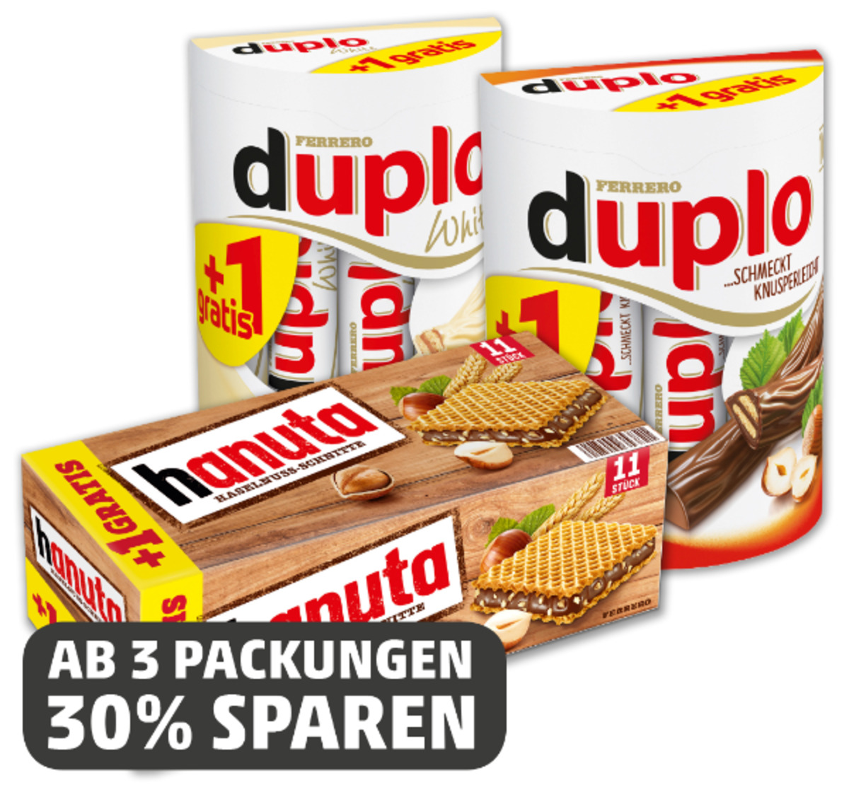 Bild 1 von FERRERO* Duplo, Duplo White oder Hanuta