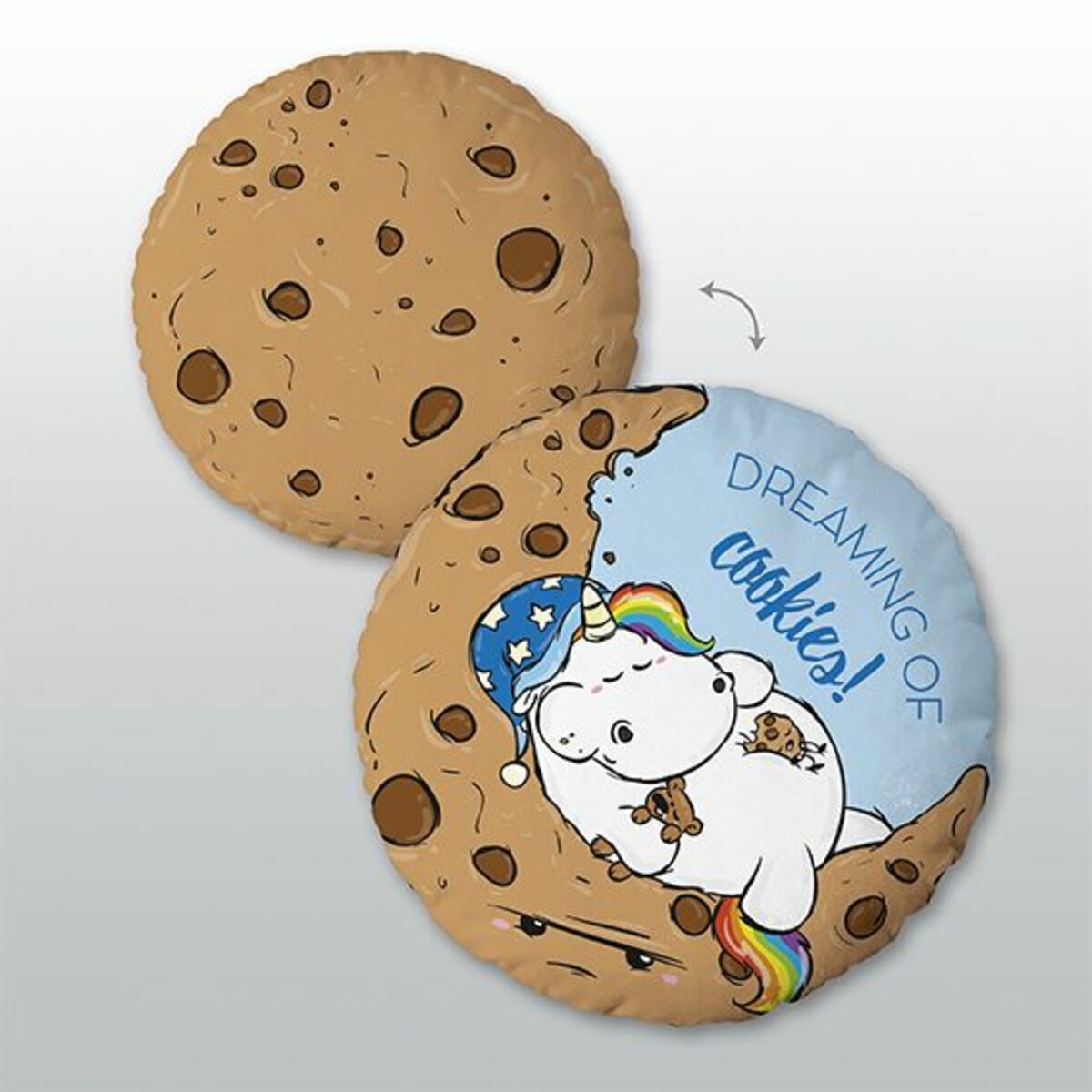 Bild 1 von Pummeleinhorn Soft-Velvet-Kissen, Größe: 30 cm Ø x  cm