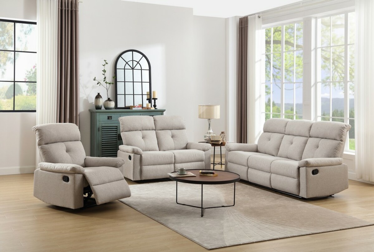 Bild 1 von Happy Home Polstergarnitur 3-tlg. mit 5 Relaxfunktionen Beige