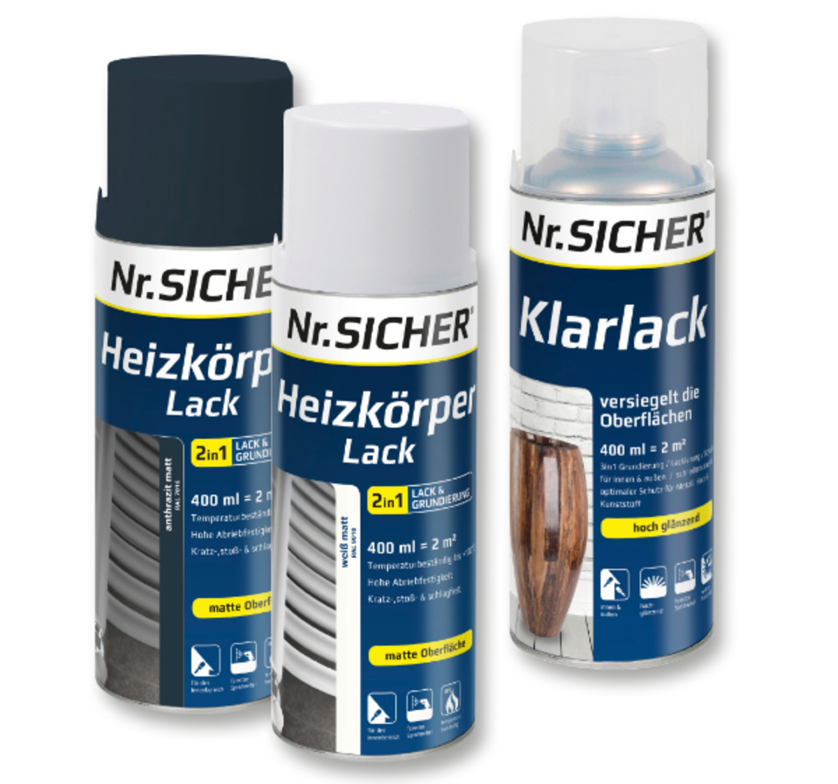 Bild 1 von NR. SICHER Heizkörperlack oder Klarlack*