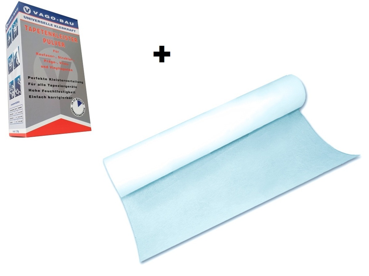 Bild 3 von Vago-Tools Malervlies Vlies Glasfaservlies 45g Abdeckvlies 6x 50m² incl. KLEBER