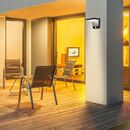 Bild 2 von V-TAC 17W LED Wandlicht mit Sensor Schwarz Quadrat 3000K IP65