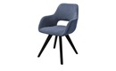 Bild 1 von Woodford Polsterstuhl  Lucina blau Maße (cm): B: 56 H: 86 T: 64 Stühle