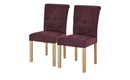 Bild 1 von Woodford Polsterstuhl  2er Set Messena rot Maße (cm): B: 46 H: 97 T: 54 Stühle